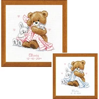 Vervaco Bear With Blanket Counted Cross Stitch Kit