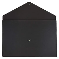 JAM Paper Black Kraft Portfolio with Button and String Tie Closure 9.25" x 14.375"