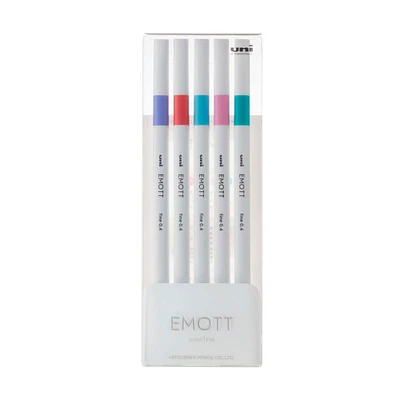 EMOTT Candy Pop 5 Color Fineliner Pen Set
