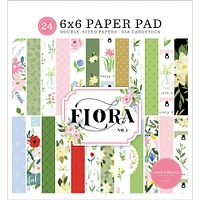 Carta Bella Double-Sided Paper Pad 6"X6" 24/Pkg-Flora No. 4