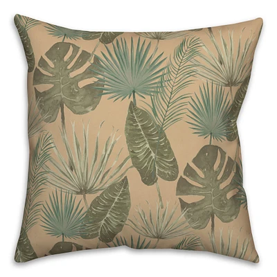 Tropical Palm Throw Pillow