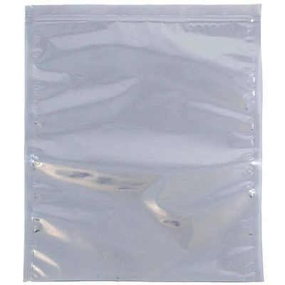 JAM Paper 9" x 12" Clear Foil Zip Closure Envelopes, 25ct.