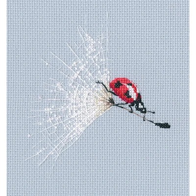 RTO Ladybug on the Dandelion's Parachute Cross Stitch Kit