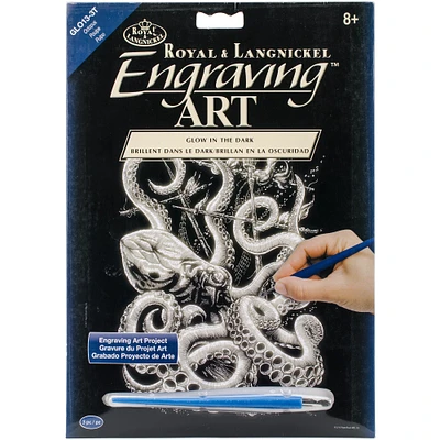 Royal & Langnickel® Engraving Art™ Octopus Glow In The Dark Foil Kit