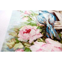 Luca-s Bird House & Roses Counted Cross Stitch Kit