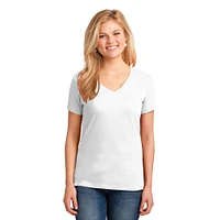 Port & Company® Ladies Core Cotton Neutrals V-Neck T-Shirt