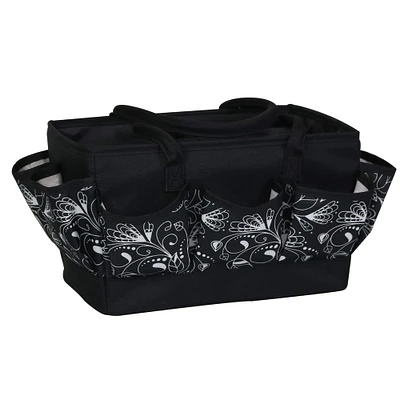 Everything Mary Large Black & Floral Craft Organizer