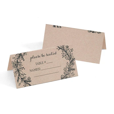 Hortense B. Hewitt Co. Rustic Wreath Place Card