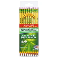 Ticonderoga® #2 Soft Yellow Pre-Sharpened Pencils, 2 Packs of 18