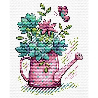 MP Studia Beautiful Flowers Cross Stitch Kit