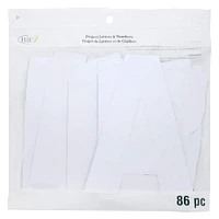 7" White Project Letters, Numbers & Characters by B2C™