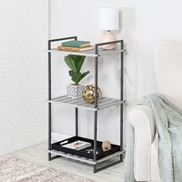 6 Pack: Honey Can Do Gray Tones 3-Tier Tubular Metal Shelf