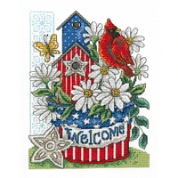 Imaginating Patriotic Welcome Counted Cross Stitch Kit