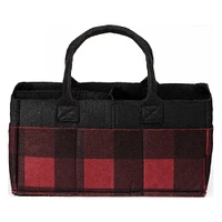 Sammy & Lou® Buffalo Check Felt Storage Caddy