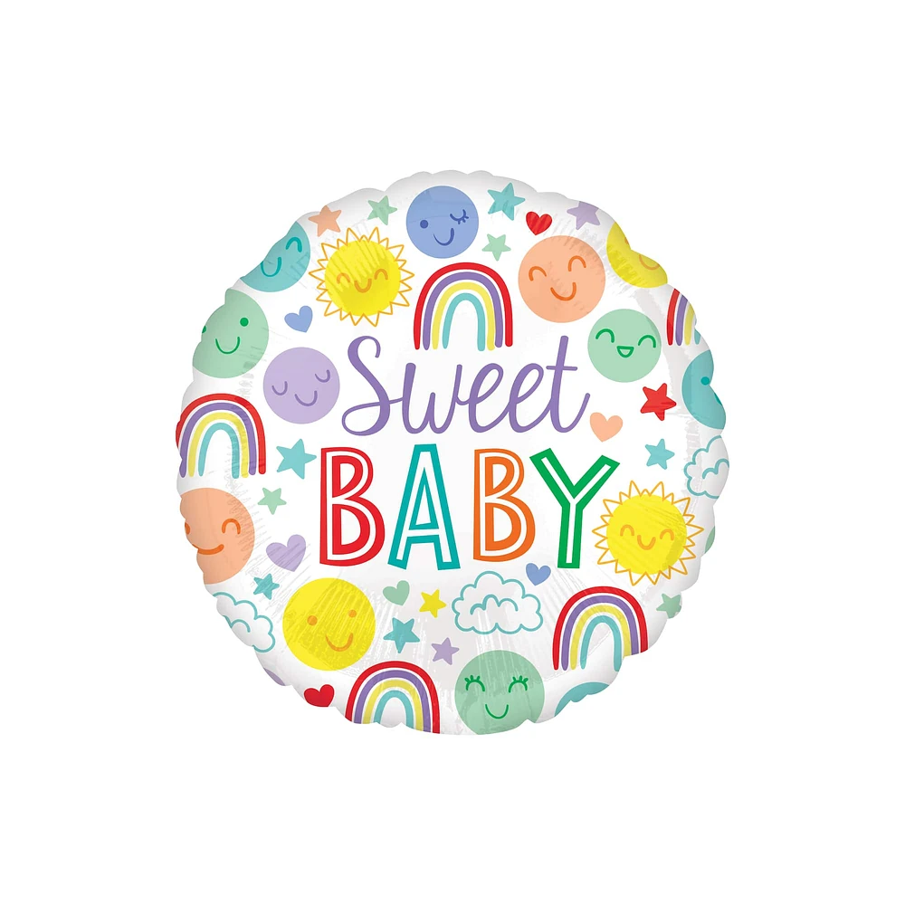 28" Sweet Baby Mylar Balloon