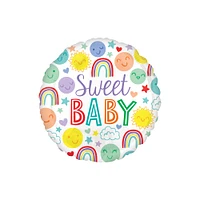 28" Sweet Baby Mylar Balloon