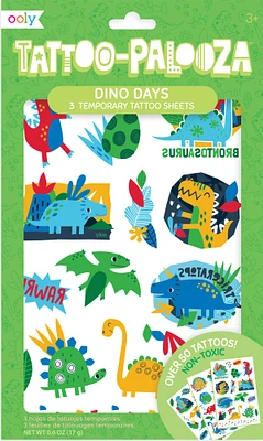 OOLY Tattoo-Palooza Dino Days Temporary Tattoo Set