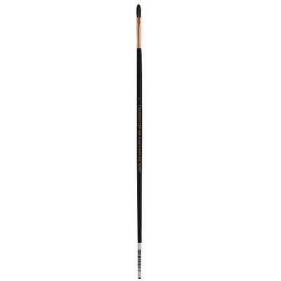 Connoisseur® Black & White Hog Bristle Long Handle Filbert Brush
