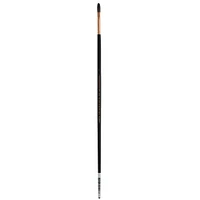 Connoisseur® Black & White Hog Bristle Long Handle Filbert Brush