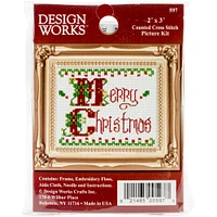 Design Works Merry Christmas Counted Cross Stitch Kit