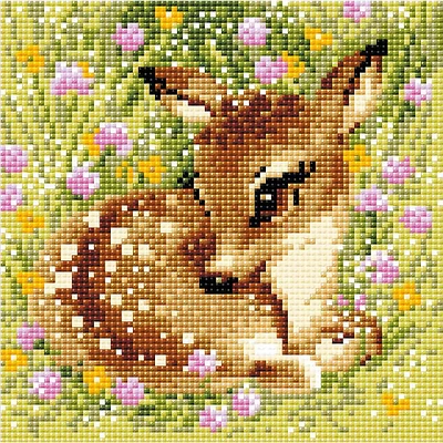 RIOLIS Little Deer Diamond Mosaic Kit, Square Diamonds
