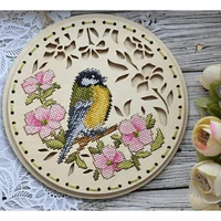 MP Studia Welcoming Spring Cross Stitch On Wood Kit