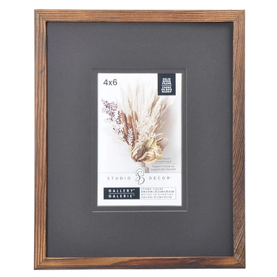 Dark Wood Frame with Mat, Gallery by Studio Décor®