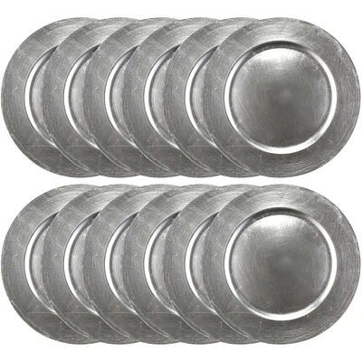 12 Pack: Silver Charger Plate by Celebrate It™