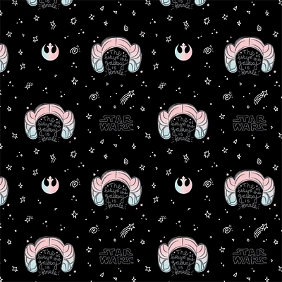 Star Wars™ Princess Leia Buns Cotton Fabric