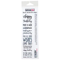 Darkroom Door Happy Birthday Sentiment Cling Stamp