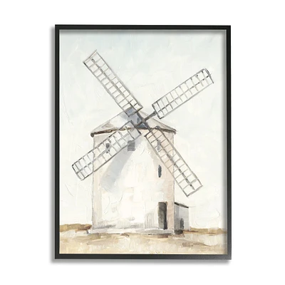 Stupell Industries Windmill Farm Landscape Wall Accent with Frame