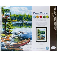 Dimensions® PaintWorks™ Canoe by the Lake Paint-by-Number Kit