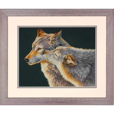 Dimensions® Wolf Kiss Counted Cross Stitch Kit