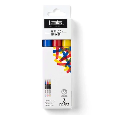 Liquitex® Professional Fine Paint Marker 3 Color Set, Primary