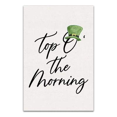 Top O the Morning 12" x 18" Canvas Wall Art