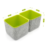 Welaxy Felt 2 Piece Storage Cubes