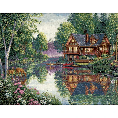 Dimensions® Gold Collection Cabin Fever Counted Cross Stitch Kit