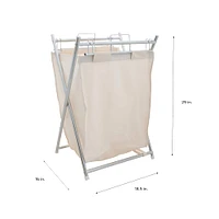 Organize It All Canvas Bag Foldable Hamper