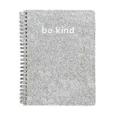 Steel Mill & Co.® Silver Glitter Mini Notebook