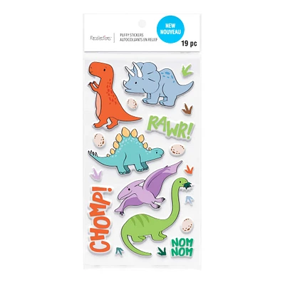 12 Pack: Dino Puffy Stickers by Recollections™