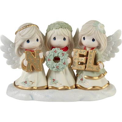 Precious Moments 5.25" Joyeux Noel Limited Edition Bisque Porcelain Figurine