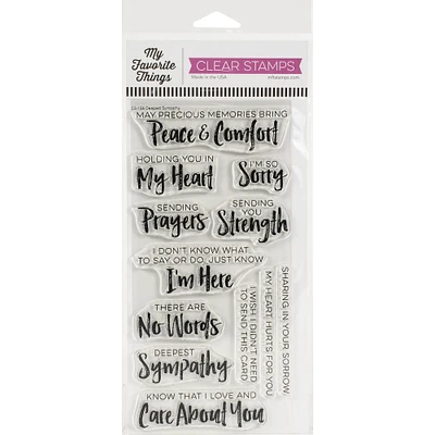 My Favorite Things Deepest Sympathy Clearly Sentimental Stamps