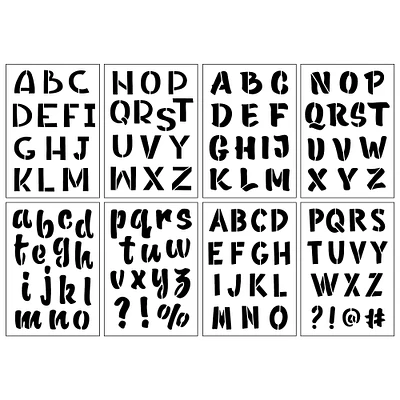 6 Pack: 1.5" Handletter Alphabet Stencils by Craft Smart®