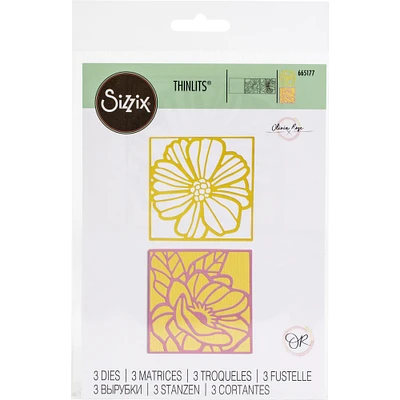 Sizzix® Thinlits™ Floral Card Fronts Dies by Olivia Rose