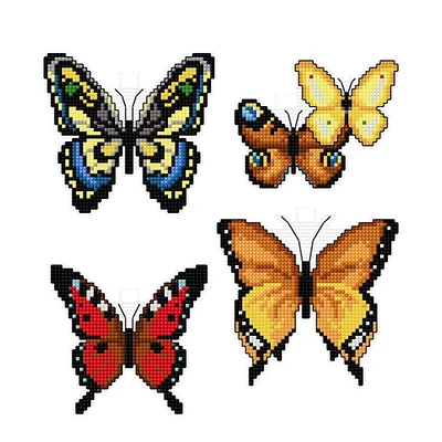 Crafting Spark Butterflies Plastic Canvas Counted Cross Stitch Kit