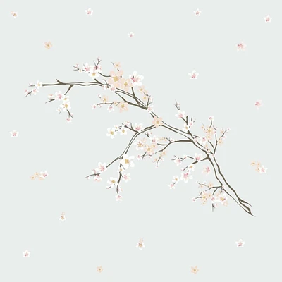RoomMates Cherry Blossom Branch Decals with 3D Embellishments