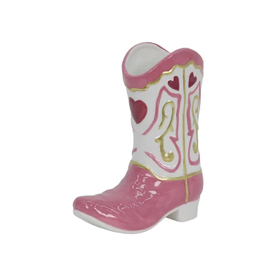 8.5" Cowgirl Boot Ceramic Tabletop Vase by Ashland®