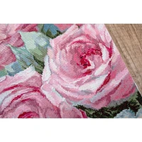 Letistitch Pale Pink Roses Counted Cross Stitch Kit