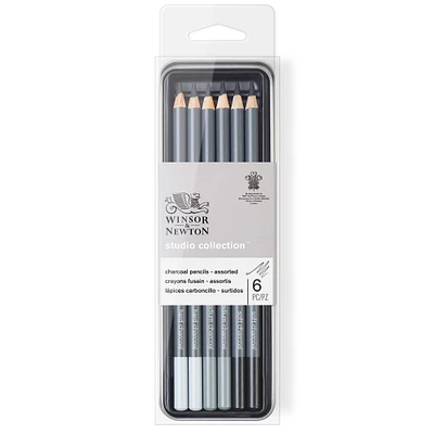 6 Packs: 6 ct. (36 total) Winsor & Newton™ Studio Collection™ Charcoal Pencil Set