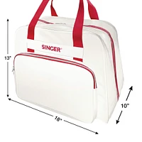 SINGER® Cream & Red Sewing Machine Carry Case